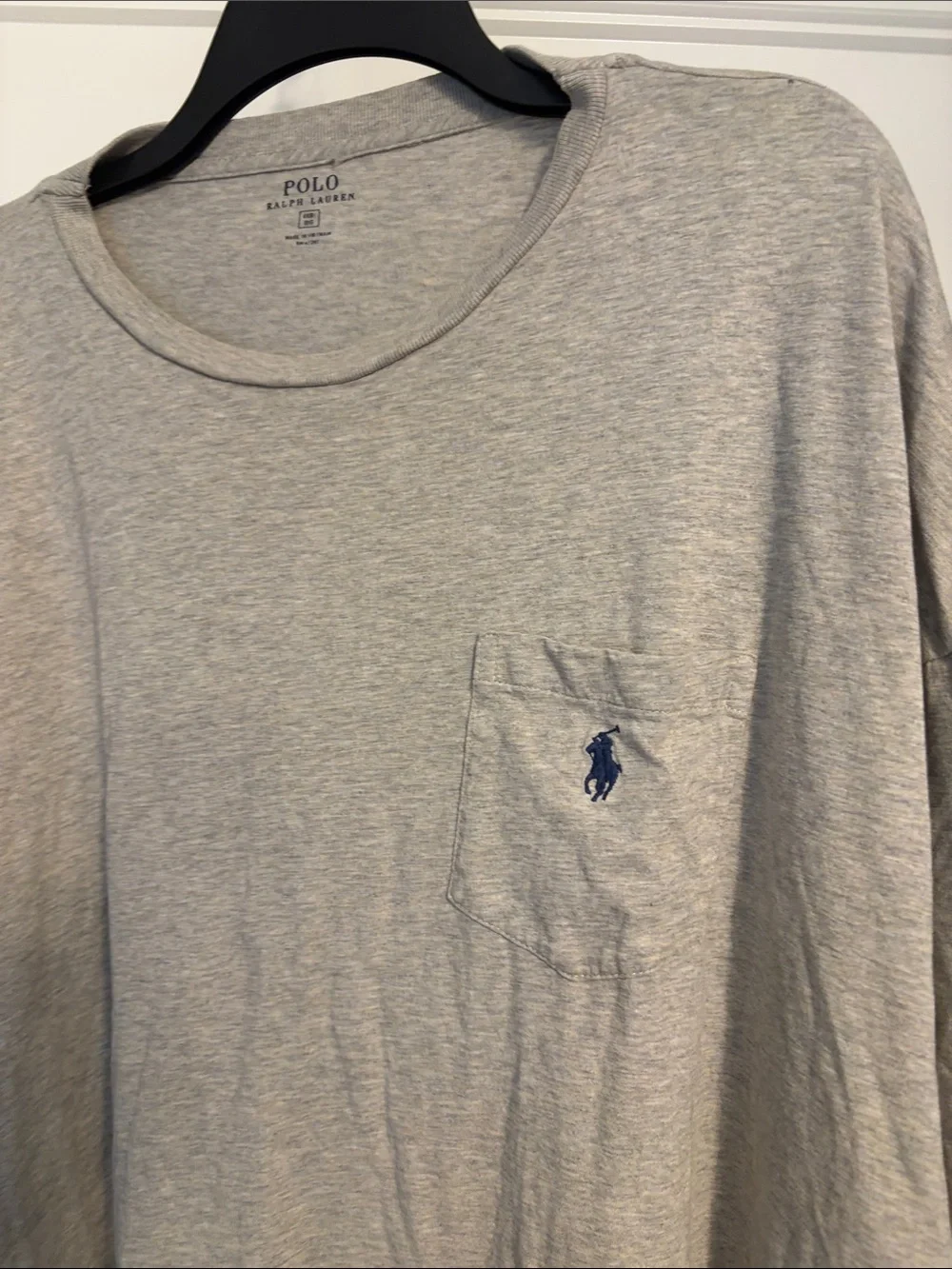 Polo by Ralph Lauren Light Gray Short-Sleeve Pocket Tee